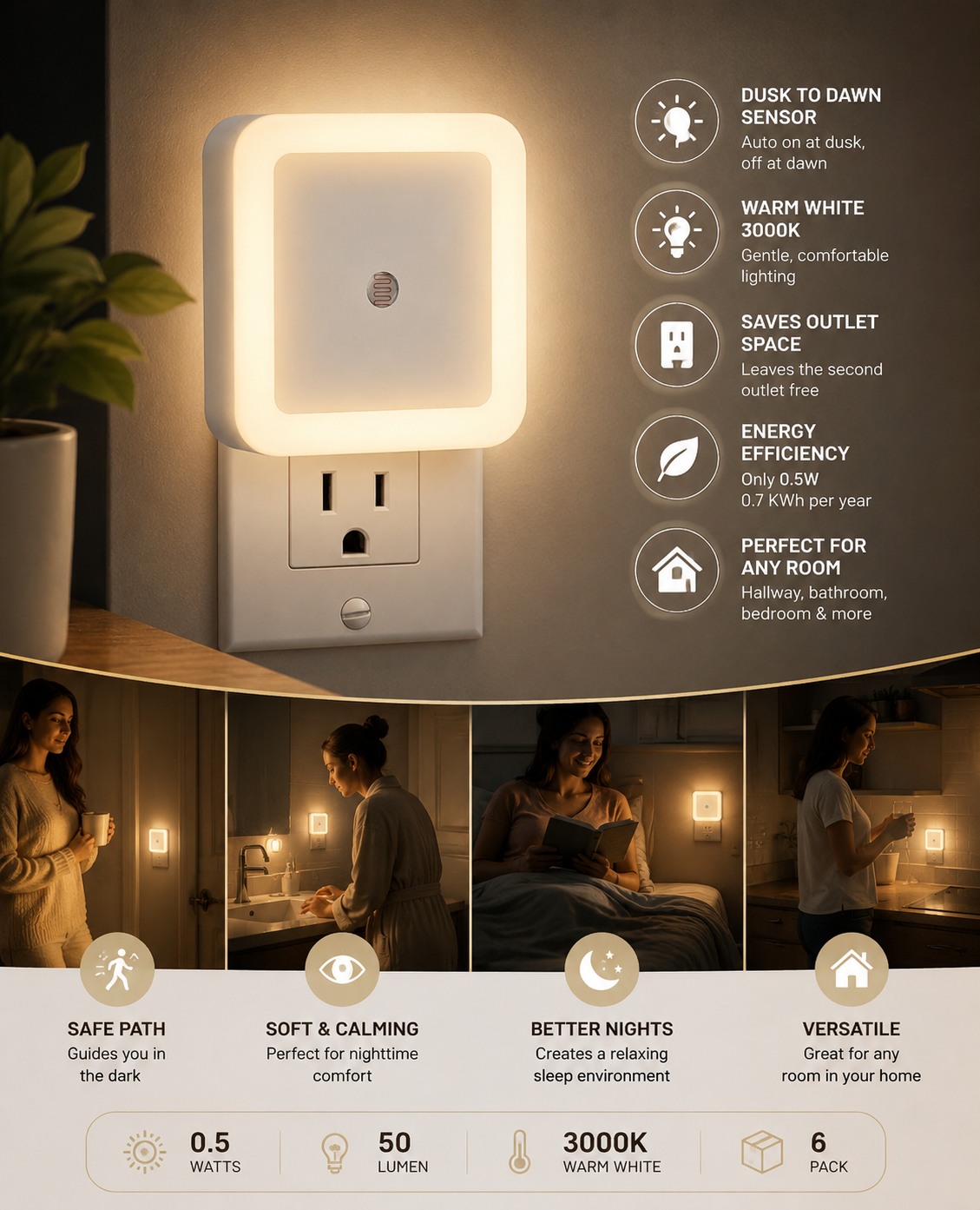 Night light 6 Pack